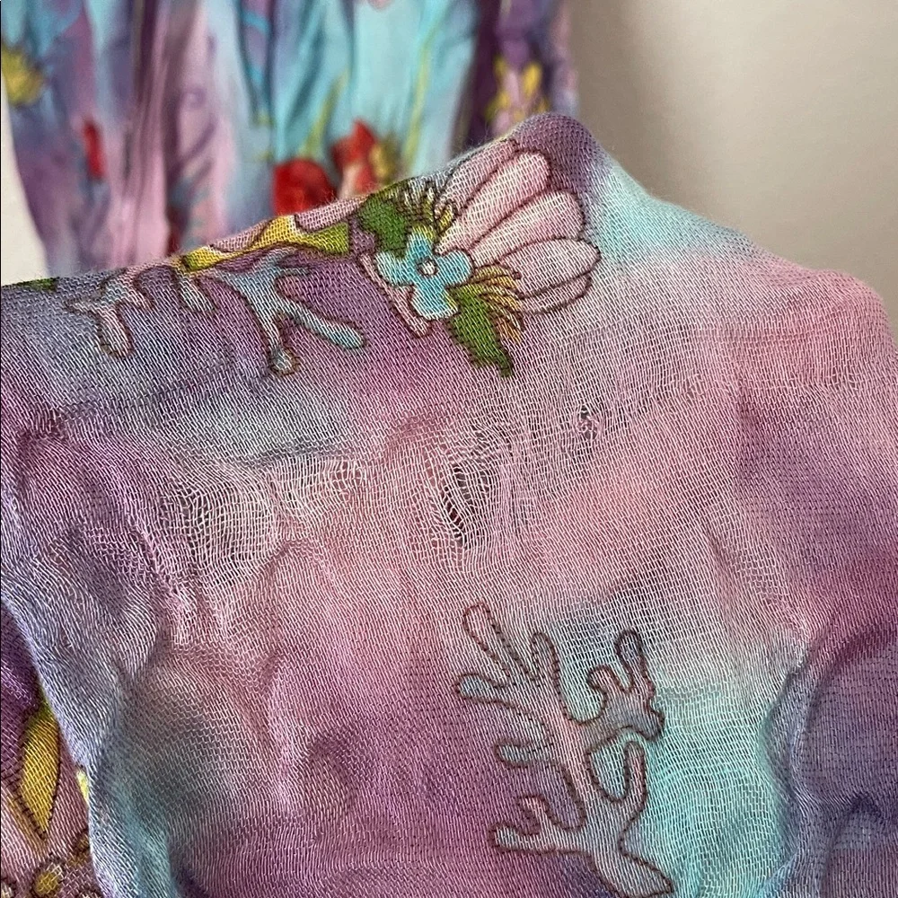 Disneyland Disney Parks little mermaid Ariel princess watercolor sheer scarf